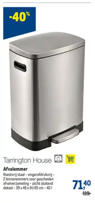 Makro Tarrington House Afvalemmer 39 x 48 x (h) 65 cm - 40 l aanbieding