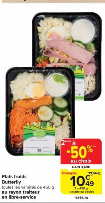 Plats froids Butterfly 2 x 480g