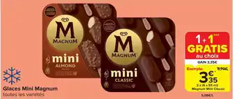 Carrefour Market Glaces Mini Magnum 2 x 6 x 55ml aanbieding