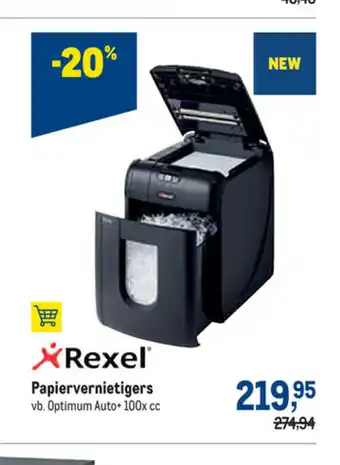 Rexel Papiervernietigers