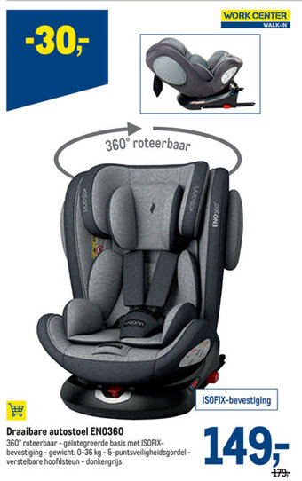 Makro Draaibare Autostoel EN0360 aanbieding