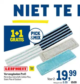 Makro Leifheit Vervangdoeken Profi per stuk aanbieding