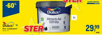 Makro Dulux Muur-en Plafondverf Mat wit- 91 aanbieding