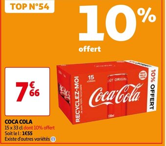 Auchan COCA COLA 15 x 33 cl aanbieding