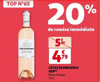 Auchan CÔTES DE PROVENCE AOP Pierre Chanau 75 cl aanbieding