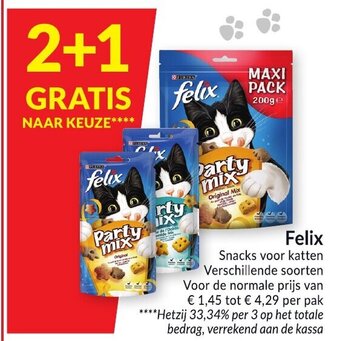 Intermarché Felix Snacks voor katten aanbieding