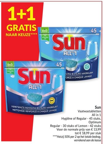 Intermarché Sun Vaatwastabletten aanbieding