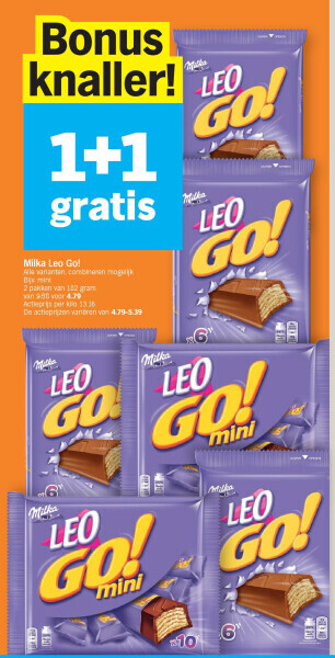 Albert Heijn Milka leo go! aanbieding