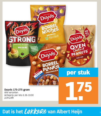 Albert Heijn Duyvis 175-275 gram aanbieding