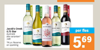 Albert Heijn Jacob's creek 0.75 liter aanbieding