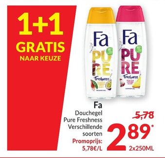 Intermarché Fa Douchegel Pure Freshness aanbieding