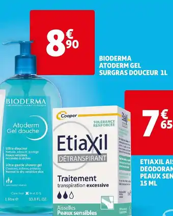 Auchan BIODERMA ATODERM GEL SURGRAS DOUCEUR 1L aanbieding