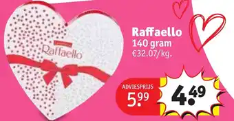 Kruidvat Raffaello 140 gram aanbieding
