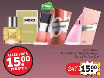 Kruidvat Bruno Banani Magnetic Woman Eau de Parfum 30 ml aanbieding