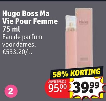 Kruidvat Hugo Boss Ma Vie Pour Femme 75 ml aanbieding