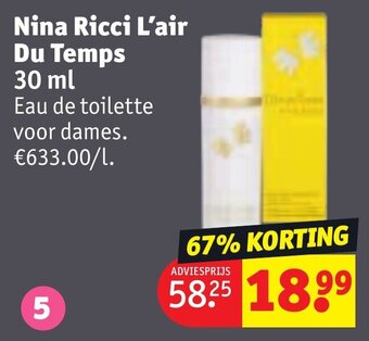 Kruidvat Nina Ricci L'air Du Temps 30 ml aanbieding