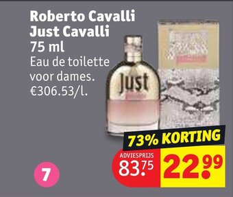 Kruidvat Roberto Cavalli Just Cavalli 75 ml aanbieding