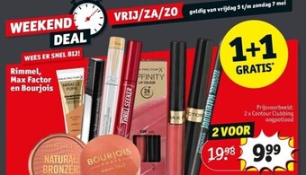 Kruidvat Rimmel, max factor en bourjois aanbieding