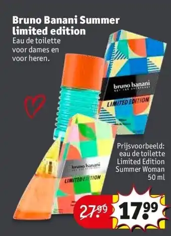 Kruidvat Bruno banani summer limited edition aanbieding
