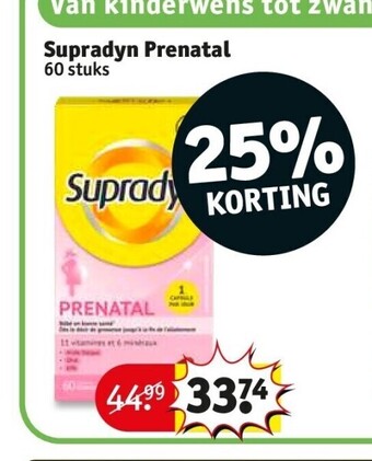 Kruidvat Supradyn prenatal aanbieding