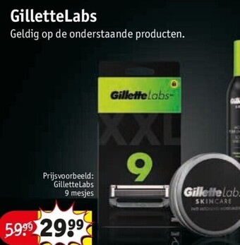 Kruidvat Gillettelabs aanbieding