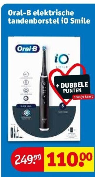Kruidvat Oral-b elektrische tandenborstel io smile aanbieding