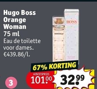 Kruidvat Hugo boss orange woman 75 ml aanbieding