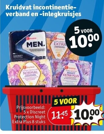 Kruidvat Kruidvat incontinentieverband en -inlegkruisjes aanbieding