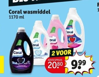 Kruidvat Coral wasmiddel aanbieding