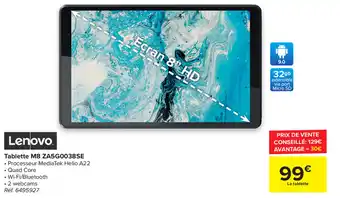 Carrefour Lenovo Tablette M8 ZA5G0038SE aanbieding
