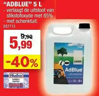 Hubo Adblue aanbieding