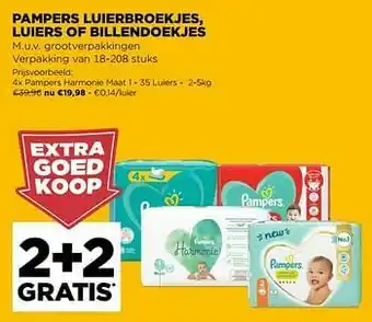 Jumbo Pampers harmonie maat 1 aanbieding