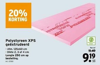GAMMA Polystyreen xps geëxtrudeerd aanbieding