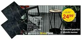 Brico Tegel marquina zwart marmer aanbieding
