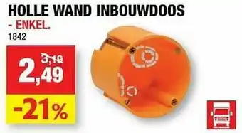 Hubo Holle wand inbouwdoos enkel aanbieding