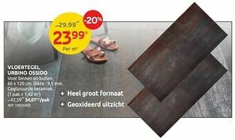 Brico Vloertegel urbino ossido aanbieding