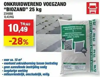 Hubo Onkruidwerend voegzand biozand aanbieding
