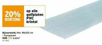 GAMMA Golfplaten pvc kristal aanbieding