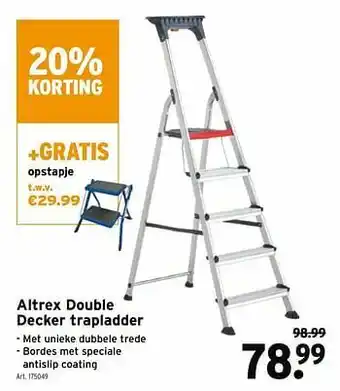 GAMMA Altrex double decker trapladder aanbieding