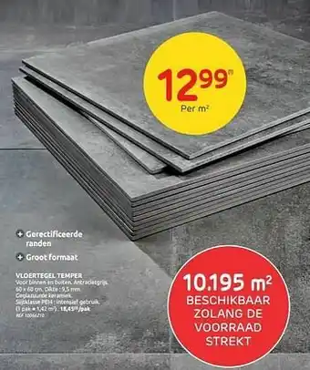 Brico Vloertegel temper aanbieding