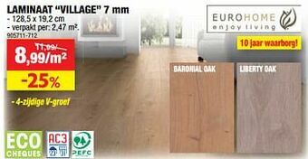 Hubo Laminaat village aanbieding