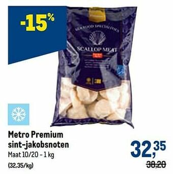 Makro Metro premium sint-jakobsnoten aanbieding