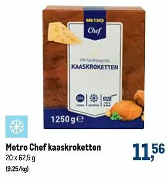 Makro Metro chef kaaskroketten aanbieding