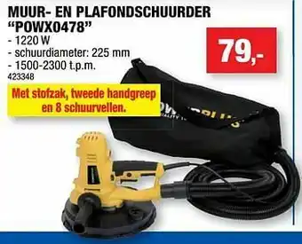 Powerplus muur- en plafondschuurder powx0478