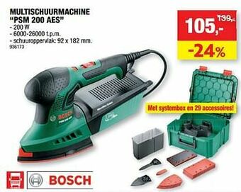 Bosch multischuurmachine psm 200 aes