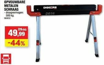 Hubo Opvouwbare metalen schraag aanbieding