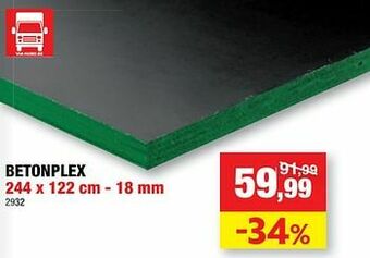 Hubo Betonplex aanbieding