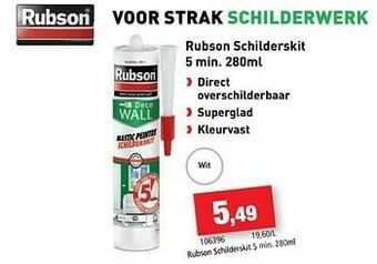 Hubo Rubson schilderskit 5 min aanbieding