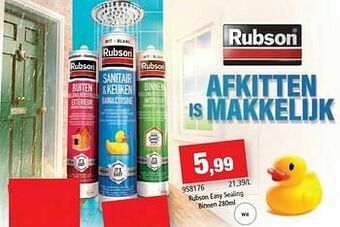 Hubo Rubson easy sealing binnen aanbieding