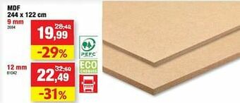 Hubo Mdf aanbieding